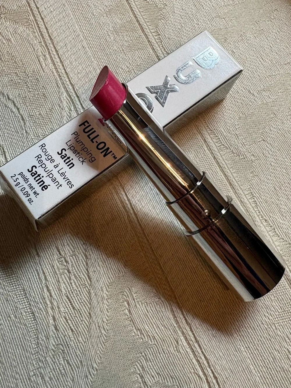Buxom Full On Satin Plumping Lipstick in Rose Bubbles BNIB